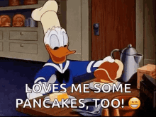 Breakfast Pancakes GIF - Breakfast Pancakes Donaldduck GIFs