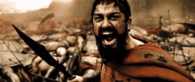 Leonidas Screaming - 300 GIF - 300 Leonidas Spartan GIFs