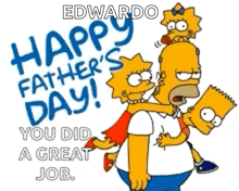 Happy Fathers Day Dad GIF - Happy Fathers Day Dad Simpsons GIFs