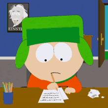 South Park Kyle Broflovski GIF - South Park Kyle Broflovski Writing GIFs