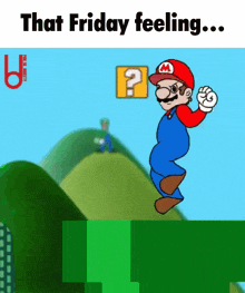 That Friday Feeling Mario GIF - That Friday Feeling Mario Luigi GIFs