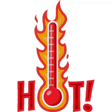 hot summer fun joypixels hot temperature thermometer