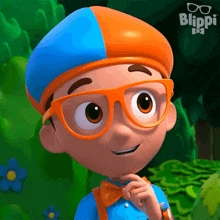 Thinking Blippi GIF - Thinking Blippi Blippi Wonders - Educational Cartoons For Kids GIFs