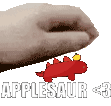 Applesaur Sandwico Quaerere Sticker - Applesaur Sandwico Quaerere Stickers