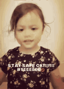 Stay Safe Byeee GIF - Stay Safe Byeee Cute Girl GIFs
