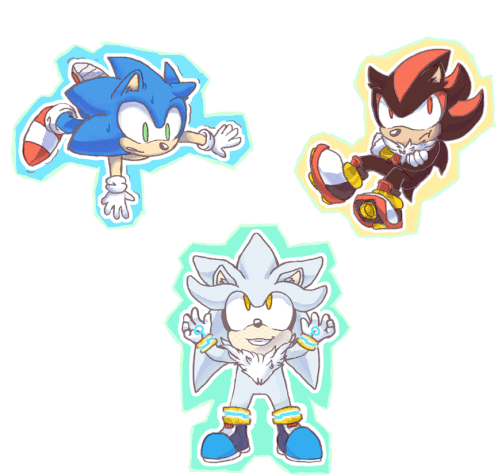 Sonic Hedgehog Sticker - Sonic Hedgehog Shadow Stickers
