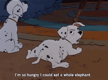 I Could Eat A Whole Elephant GIF - Hungy Dalmations Spots GIFs