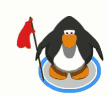 Club Penguin Flag GIF - Club Penguin Flag GIFs