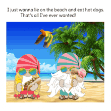 Summer Time Gnome GIF