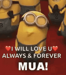 I Will Love You Always And Forever GIF - I Will Love You Always And Forever Minion GIFs