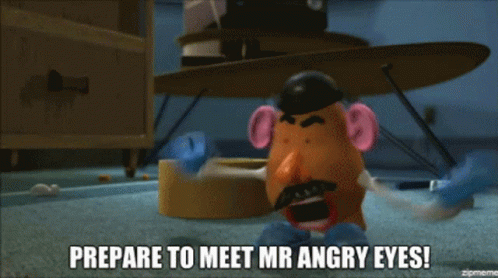 angry eyes mr potato head