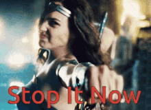 Wonder Woman Stop It GIF