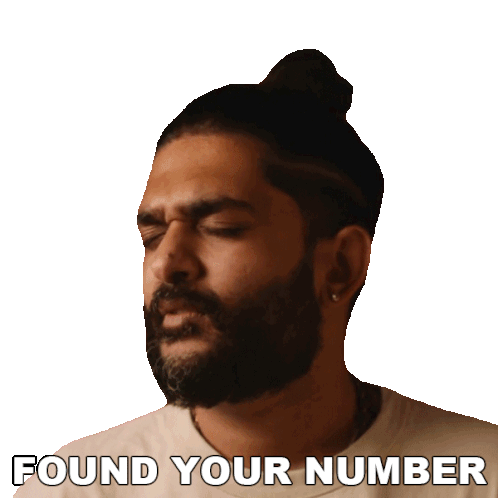 Found Your Number Sid Sriram Sticker - Found Your Number Sid Sriram Dear Sahana Song Stickers