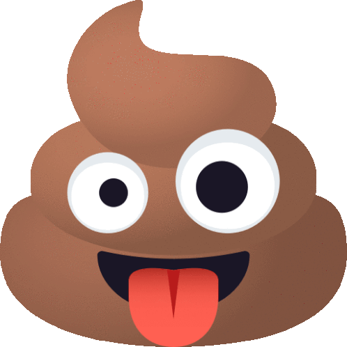 Crazy Face Pile Of Poo Sticker - Crazy Face Pile Of Poo Joypixels Stickers