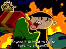 Anyone Else Want To Try To Take My Present Numbuh 3 GIF