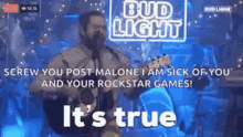Screw You Post Malone Sick Of Your Rockstar Games GIF - Screw You Post Malone Sick Of Your Rockstar Games Its True GIFs