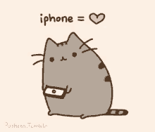 Cat Pusheen GIF - Cat Pusheen I Phone GIFs