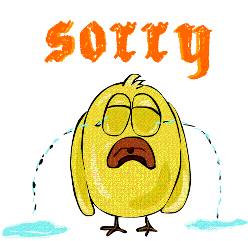 Sorry Crying Sticker - Sorry Crying Sad Stickers