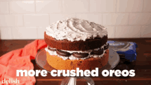 Crushed Oreos Cake GIF - Crushed Oreos Cake Dessert GIFs