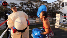 Boxing Lizzy Capri GIF