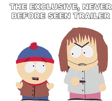The Exclusive Never Before Seen Trailer Stan Marsh Sticker - The Exclusive Never Before Seen Trailer Stan Marsh South Park Stickers