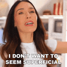 I Don'T Want To Seem Superficial Shea Whitney GIF - I Don'T Want To Seem Superficial Shea Whitney I Don'T Want To Be Fake GIFs
