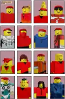 a collage of roblox characters with the words somewhere else on the bottom