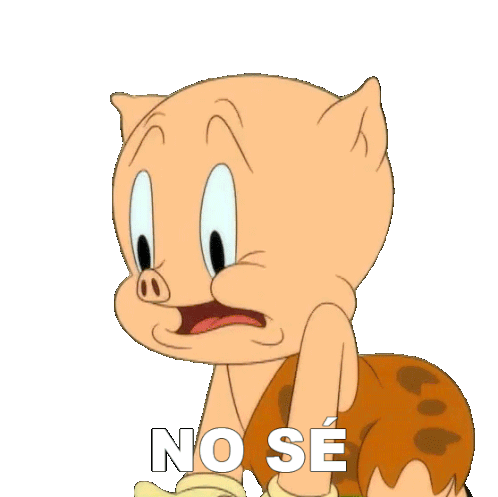 No Sé Porky Sticker - No Sé Porky Looney Tunes Stickers