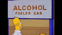Macchina Alimentata Ad Alcol Veloce Alcohol Fueled Car Fast GIF - Macchina Alimentata Ad Alcol Veloce Alcohol Fueled Car Fast Simpson GIFs