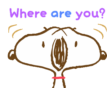 Snoopy Love Sticker - Snoopy Love Where Are You Stickers