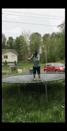 back flip trampoline bounce off