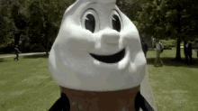ice cream mascot high five