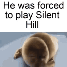 He Was Forced To Play Silent Hill GIF - He Was Forced To Play Silent Hill Game GIFs