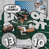 New York Jets (10) Vs. Detroit Lions (13) Third-fourth Quarter Break GIF - Nfl National Football League Football League GIFs