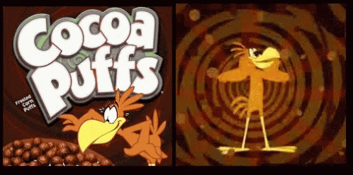 insane bird cocoa puffs