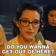 Do You Wanna Get Out Of Here Jane GIF - Do You Wanna Get Out Of Here Jane Grease Rise Of The Pink Ladies GIFs