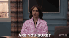 Are You Sure Emily Cooper GIF - Are You Sure Emily Cooper Lily Collins GIFs