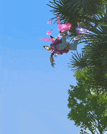 a cartoon character is standing in the grass holding a sphere