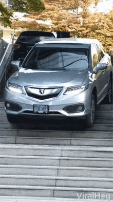 Car Going Down Stairs Rough Day GIF - Car Going Down Stairs Rough Day Taking Road Less Traveled GIFs