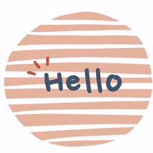 sticker english pastel design hello