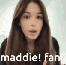 Maddie Maddie Fans GIF - Maddie Maddie Fans GIFs