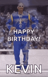 snoop dogg is dancing and saying happy birthday to kevin .