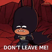 Don'T Leave Me Damian Wayne GIF - Don'T Leave Me Damian Wayne Merry Little Batman GIFs