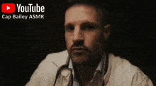 a man with a stethoscope around his neck says " i 'll leave you like a tablet " on a youtube ad