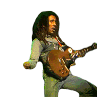 Dancing Bob Marley Sticker - Dancing Bob Marley Jammin Stickers