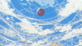 a cartoon drawing of a sphere with spikes on it