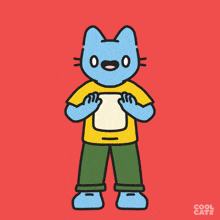 Cool Cats Blue Cat GIF - Cool Cats Blue Cat Happy GIFs