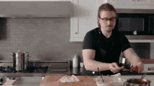 Cooking Joshua Weissman GIF - Cooking Joshua Weissman Sauce GIFs