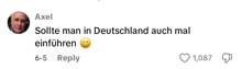 axel solte man in deutschland auch mal einfuhren with a smiley face