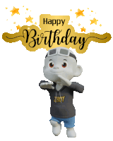 a cartoon character is wearing a hoodie that says zhot on it